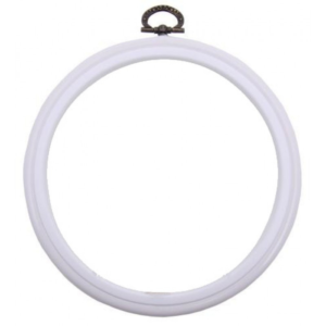 DMC PLASTIKINIS RĖMELIS – LANKELIS BALTAS 17,5 cm